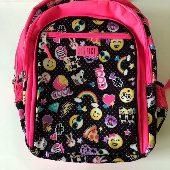 justice emoji backpack